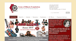 Desktop Screenshot of lionsofillinoisfoundation.org