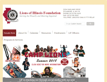 Tablet Screenshot of lionsofillinoisfoundation.org